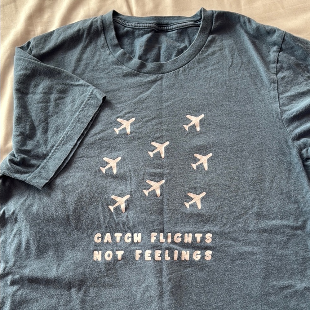 Airplane Graphic Tee in Blue